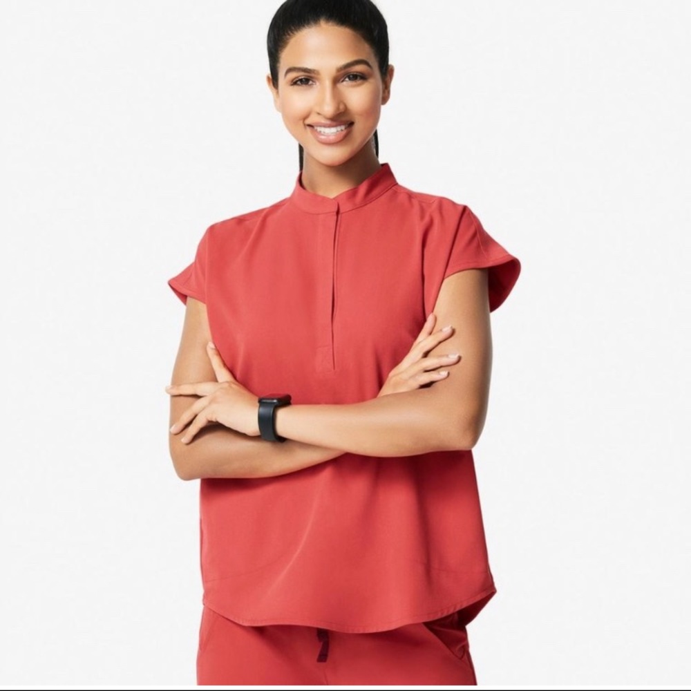 *limited edition CLAY* Figs Rafaela Scrub Top